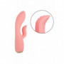 Vibratore rabbit in silicone morbido stimola clitoride dildo vibrante vaginale