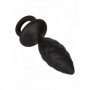 Plug anale in silicone kit dilatatore butt in silicone mini maxi set dildo black