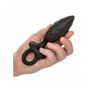 Plug anale in silicone kit dilatatore butt in silicone mini maxi set dildo black