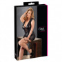 Mini abito sexy con pizzo nero vestitino donna hot tubino erotico aderente corto