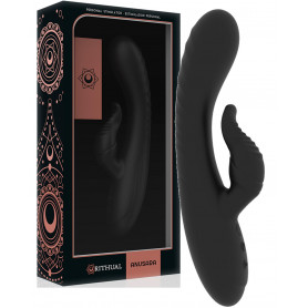 Vibratore rabbit in silicone dildo vibrante doppio stimolatore vagina clitoride