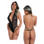 Body tanga G string donna sexy bodysuit erotico con pizzo nero trasparente hot