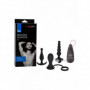 Kit dilatatore anale in silicone morbido set butt plug mini dildo fallo vibrante