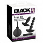 Kit stimolatore anale doccia intima plug dilatatore in silicone dildo vibrante