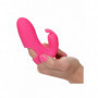 Vibratore rabbit da dito in silicone stimolatore vibrante vaginale clitoride sex