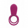 Anello fallico vibrante doppio con vibratore piccolo vaginale anale in silicone