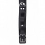 Collare in pelle bondage accessorio nero fetish costrittivo per giochi sadomaso