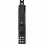 Collare in pelle bondage accessorio nero fetish costrittivo per giochi sadomaso