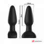 Plug anale piccolo vibratore dilatatore in silicone morbido mini dildo a sfere