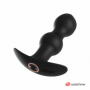 Plug anale vibrante in silicone morbido dilatatore mini vibratore dildo a sfere