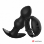 Plug anale vibrante in silicone morbido dilatatore mini vibratore dildo a sfere