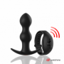 Plug anale vibrante in silicone morbido dilatatore mini vibratore dildo a sfere