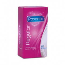 Preservativi Pasante Regular 12 pz profilattici maschili in lattice lubrificato