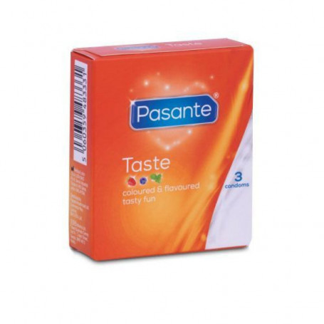 Preservativi Pasante profilattici in lattice Misti Taste 3 pz