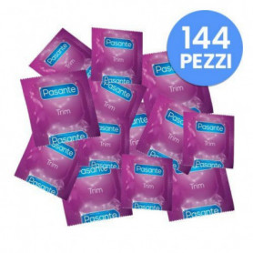 Preservativi lubrificati pasante profilattici trim 144 pz