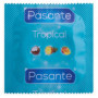 Preservativi maschili profilattici lubrificati pasante Pasante Tropical 144 pz