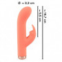 Vibratore rabbit doppio mini stimolatore vibrante vaginale clitoride in silicone