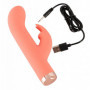 Vibratore rabbit doppio mini stimolatore vibrante vaginale clitoride in silicone