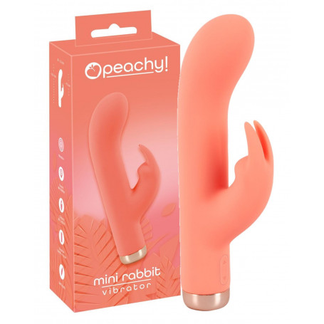 Vibratore rabbit doppio mini stimolatore vibrante vaginale clitoride in silicone