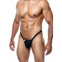 Perizoma intimo uomo sexy mutanda a vita bassa G string tanga nero micro slip