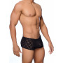 Boxer intimo uomo in pizzo nero trasparente sexy mutanda maschile vita bassa hot