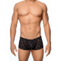 Boxer intimo uomo in pizzo nero trasparente sexy mutanda maschile vita bassa hot