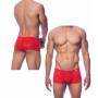 Boxer intimo uomo sexy mutanda maschile in pizzo rosso trasparente a vita bassa