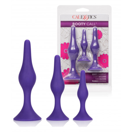 Plug anale in silicone morbido kit dilatatore butt mini maxi set dildo liscio