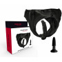 Slip mutanda con dildo fallo realistico dilatatore butt plug liscio anale black