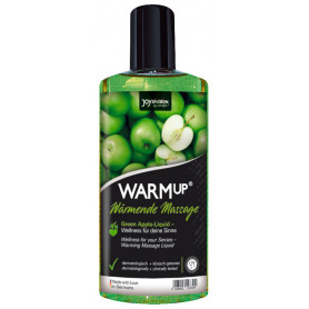 Olio per massaggio erotico lubrificante intimo gel riscaldante aroma mela verde