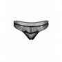 Perizoma in pizzo floreale lingerie erotica slip nero trasparente tanga aperto