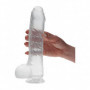 Pene finto grosso dildo realistico vaginale anale fallo jelly con ventosa 9,5"XL