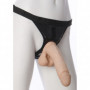 Fallo realistico indossabile pene finto vaginale anale dildo con imbracatura sex