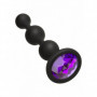 Plug anale con pietra dilatatore in silicone morbido mini dildo fallo a sfere