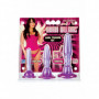 Dilatatore anale kit plug butt mini maxi con ventosa set dildo liscio morbido