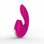 Vibratore in silicone doppio dildo liscio vibrante vaginale succhia clitoride