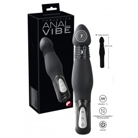 Vibratore anale dildo liscio vibrante in silicone realistico fallo morbido black