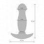 Butt plug liscio stimolatore vibrante anale dildo dilatatore morbido su e giù