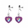 Morsetti capezzolo con luci LED Heart viola