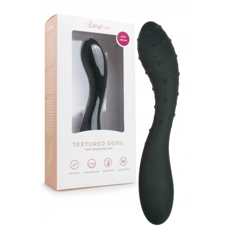 Dildo in silicone realistico piccolo fallo vaginale anale doppio pene finto nero