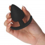 Plug anale in silicone fallo liscio piccolo nero dilatatore anal butt black