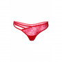 Perizoma rosso sexy in pizzo lingerie floreale slip donna con rete trasparente