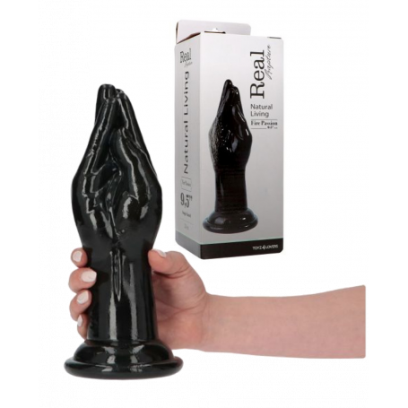 Mano per fisting fallo enorme realistico vaginale anale dildo grosso liscio nero
