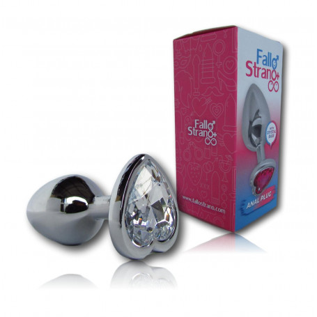 Butt plug in metallo mini dilatatore anale con pietra a cuore piccolo fallo sexy