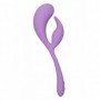 Vibratore vaginale rabbit stimolatore clitoride dildo vibrante in silicone viola