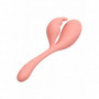 Vibratore rabbit fallo doppio vaginale dildo in silicone stimolatore clitoride
