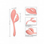 Vibratore rabbit fallo doppio vaginale dildo in silicone stimolatore clitoride