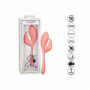 Vibratore rabbit fallo doppio vaginale dildo in silicone stimolatore clitoride