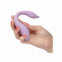 Vibratore in silicone doppia stimolazione vaginale e clitoridea dildo vibrante