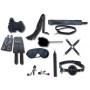 HOT BOX FALLO STRANO Kit per giochi erotici di coppia Sex Set accessori bondage nero col pelo